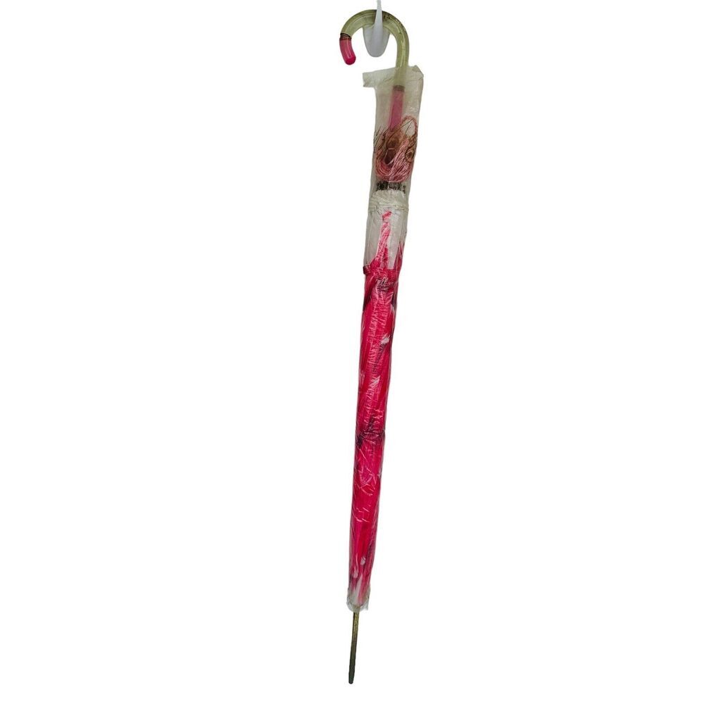 Vintage PJK Barbie Pink White Parasol Umbrella In Original Packaging Made In USA - Picture 8 of 16